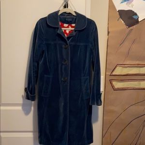 PRICE DROP!blue velvet Boden Coat size 10 UK 6 US.